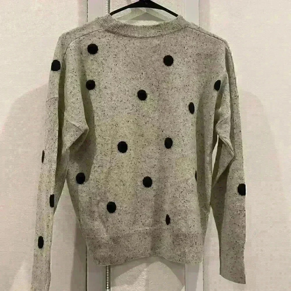 NWT MADEWELL Cashmere Sweatshirt in Donegal Dot Sz S - Picture 5 of 5